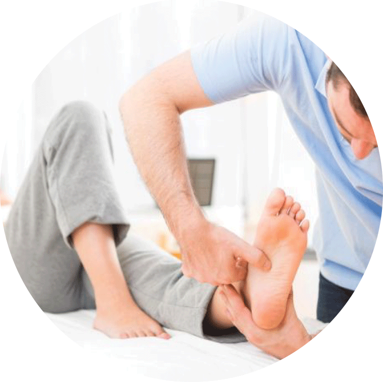test musculaire du pied en kinesiologie